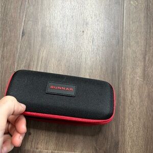 Gunnar Black and Red Glasses Case #864